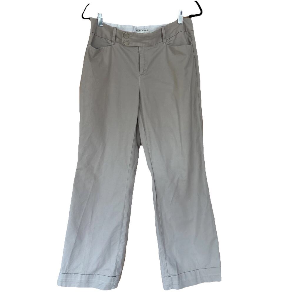 Banana Republic Women’s Size 10S Jackson Fit Designer Pants Beige Khaki